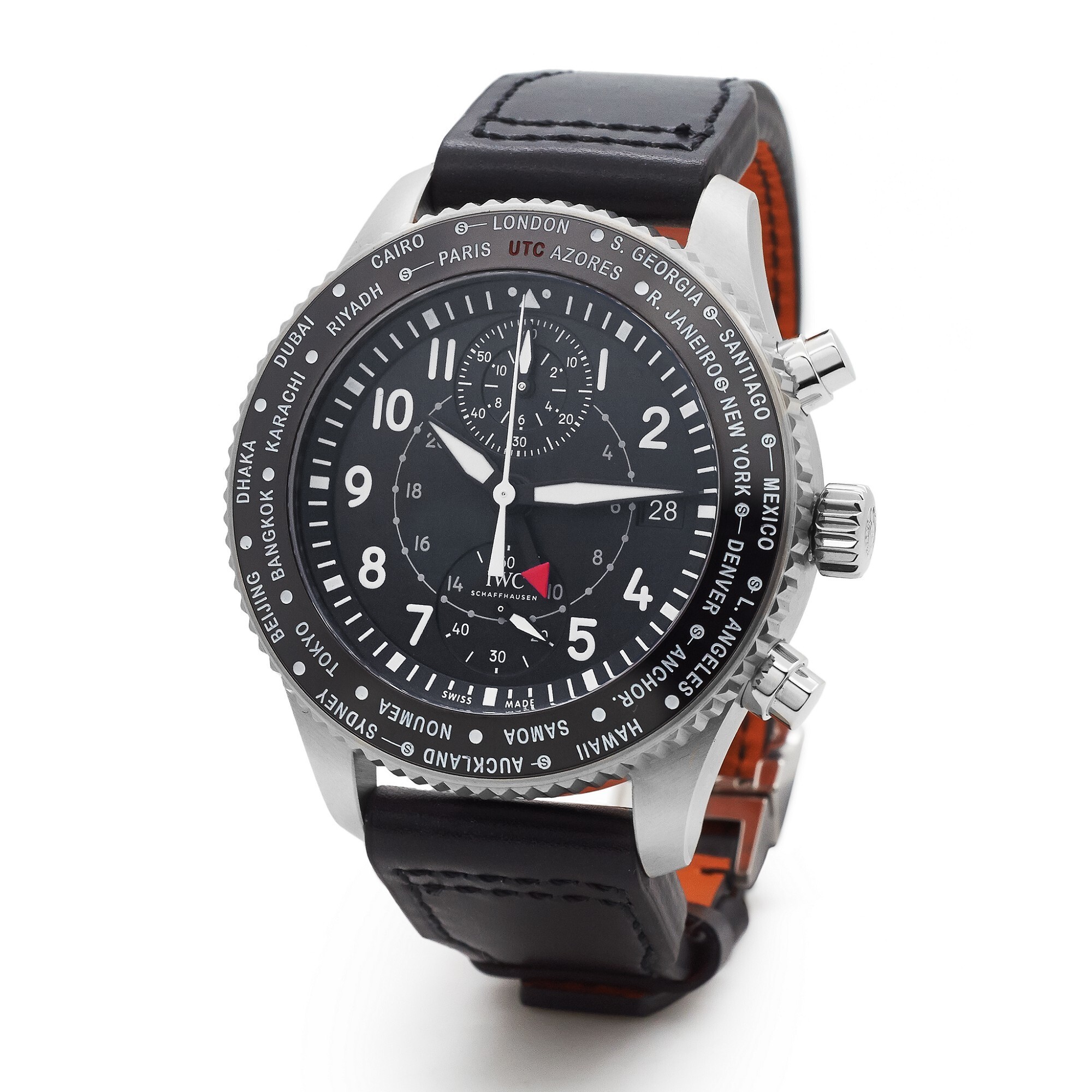 IWC Pilot’s Watch Timezoner Chronograph stainless steel watch