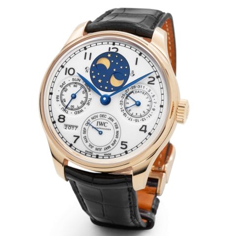 IWC Portugieser Perpetual Schedule Version 150 Years Portuguese Perpetual Calendar Watch" 150 th Anniversary Scandal Sheet"