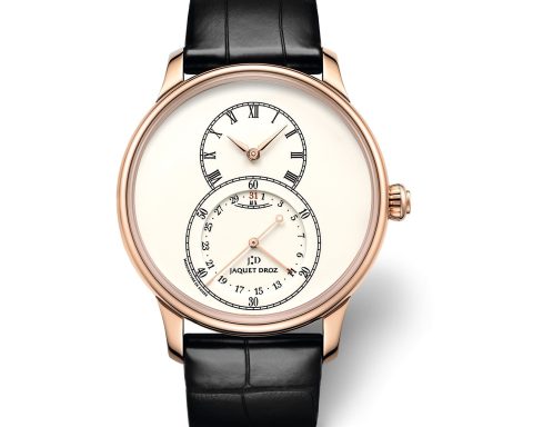Jaquet Droz Grande Seconde Quantieme Ivory Enamel watch
