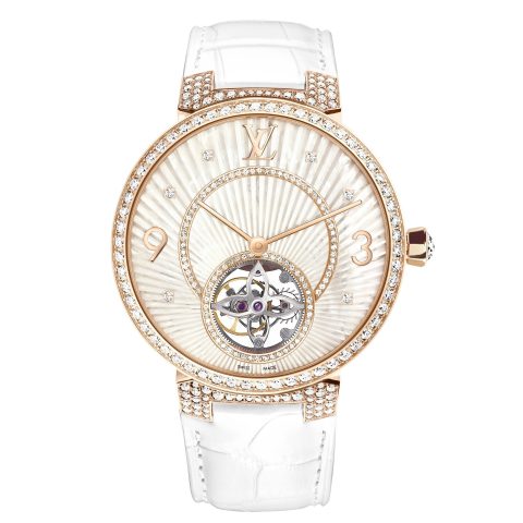 LV Tambour Monogram Tourbillon Women's Watch