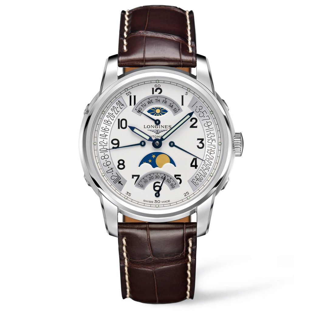 Longines Saint-Imier stainless steel backward moon stage guys's watch