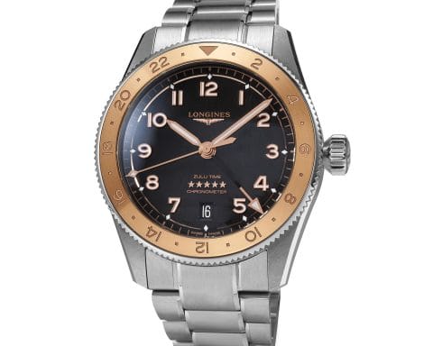 Longines Spirit Zulu Time 1925 gold two-tone dual time watch