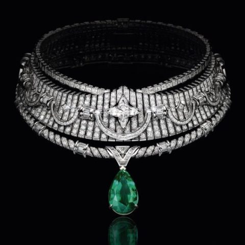 Louis Vuitton Louis Vuitton Apogée emerald necklace