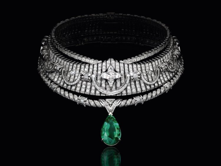 Louis Vuitton Louis Vuitton Apogée emerald necklace