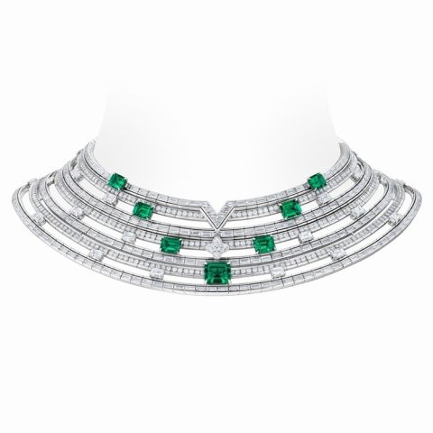 Louis Vuitton Louis Vuitton Gondwana Ancient Rock Emerald Jewelry Set