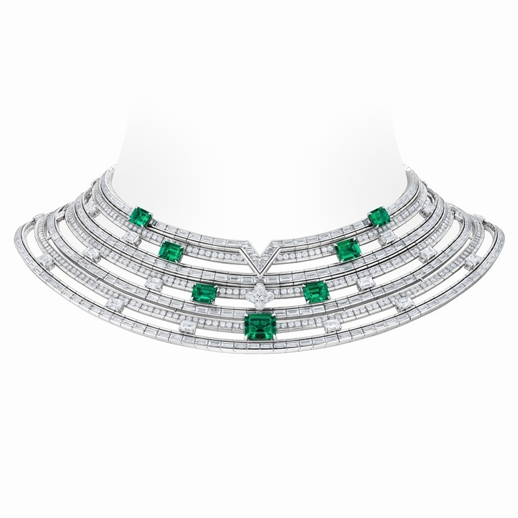 Louis Vuitton Louis Vuitton Gondwana Ancient Rock Emerald Jewelry Set