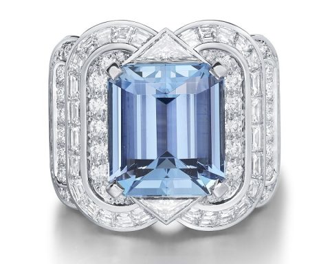 Louis Vuitton Louis Vuitton Le Tumbler aquamarine ring