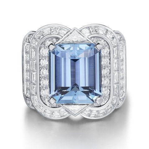 Louis Vuitton Louis Vuitton Le Tumbler aquamarine ring