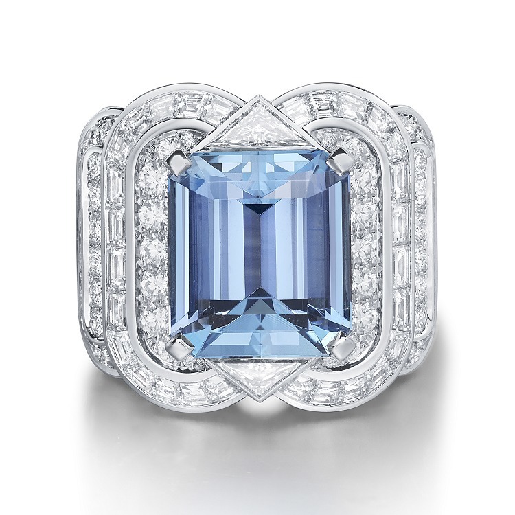 Louis Vuitton Louis Vuitton Le Tumbler aquamarine ring