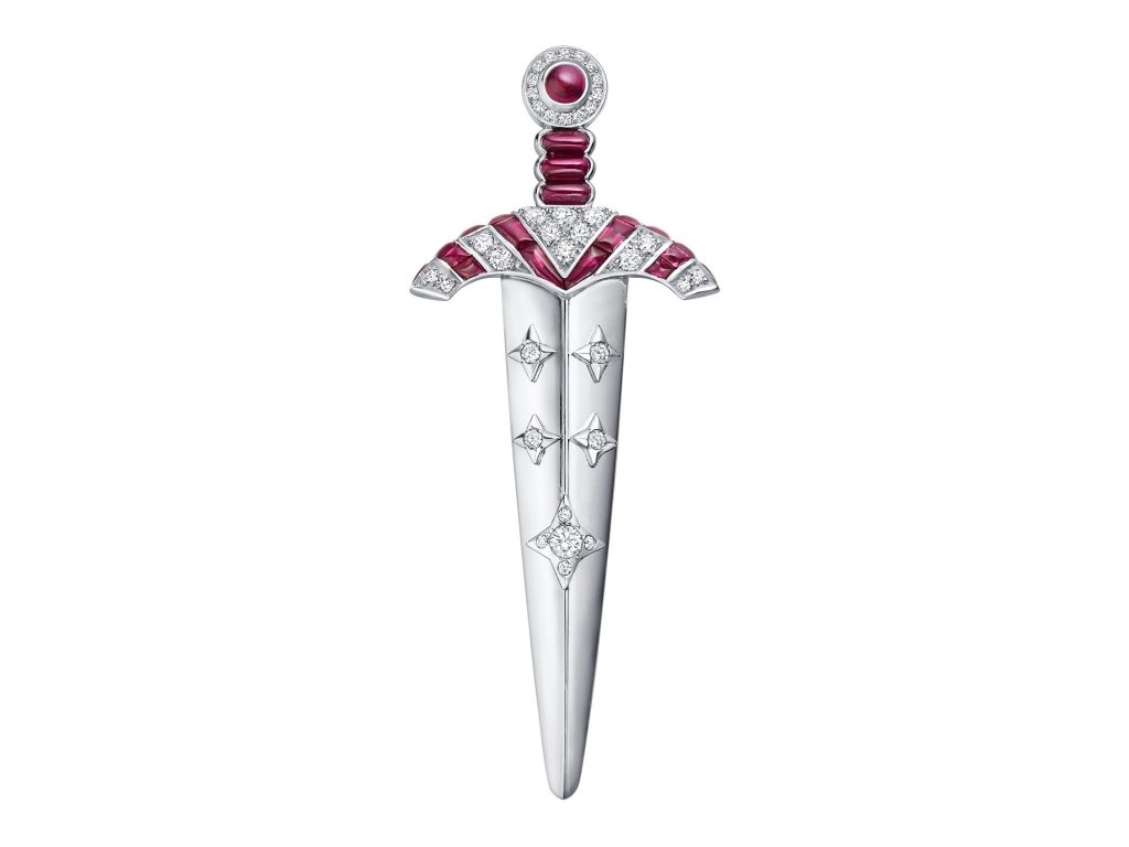 Louis Vuitton Louis Vuitton Les Armoiries knight's sword brooch