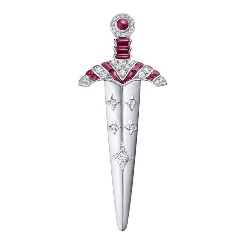 Louis Vuitton Louis Vuitton Les Armoiries knight's sword brooch