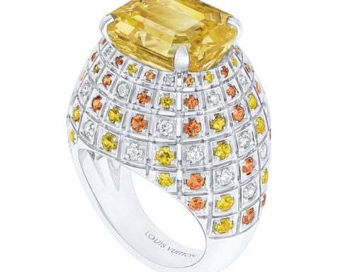Louis Vuitton Louis Vuitton Soleils yellow sapphire ring