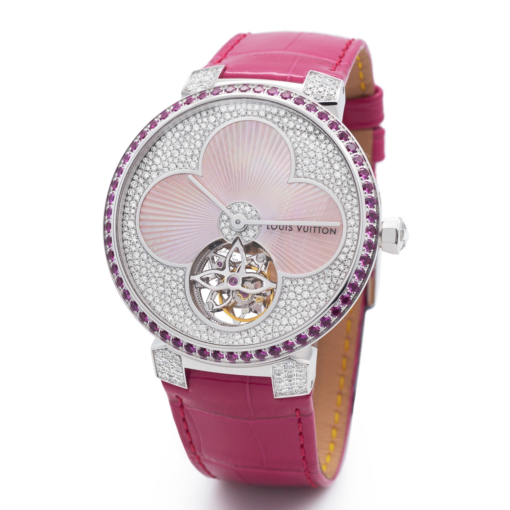 Louis Vuitton Tambour Monogram Tourbillon Sun 38mm Women's Watch