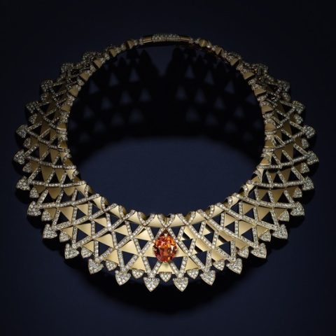 Louis Vuitton Radiance spessartine garnet necklace and bracelet set