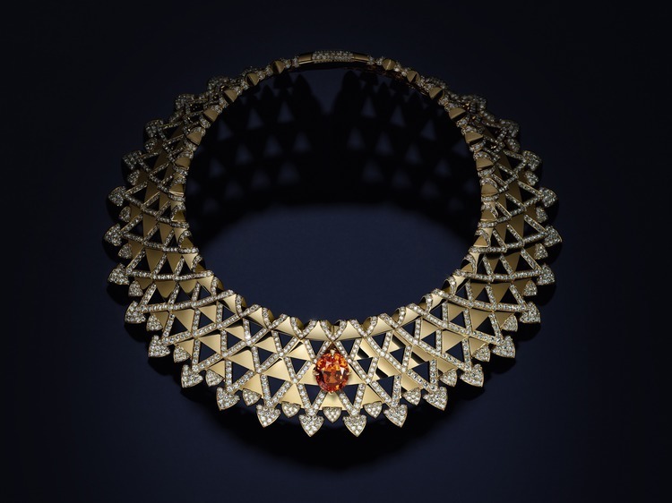 Louis Vuitton Radiance spessartine garnet necklace and bracelet set