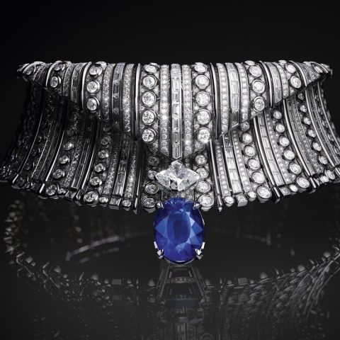 Louis Vuitton Wave sapphire necklace