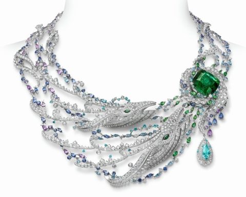Mikimoto Praise to the Sea green tourmaline necklace