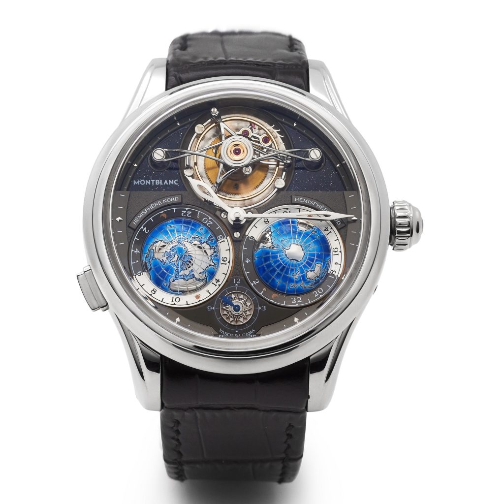 Montlanc Villeret barrel spring tourbillon watch