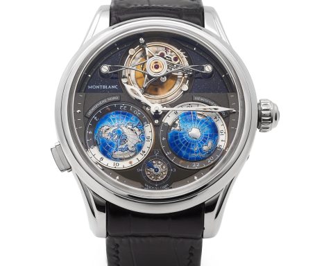 Montlanc Villeret barrel spring tourbillon watch