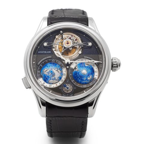 Montlanc Villeret barrel spring tourbillon watch