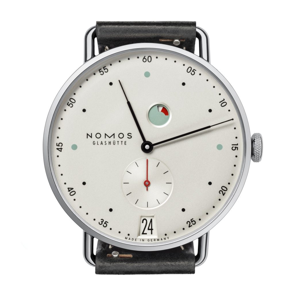 Nomos Metro Datum Gangreserve watch