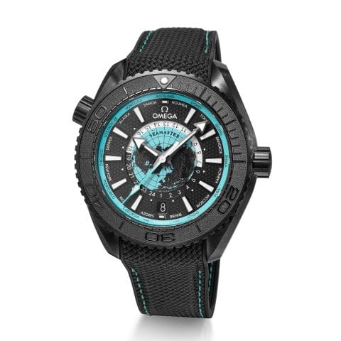 OMEGA Seamaster Planet Sea Worldtimer Black Ceramic world time diving watch
