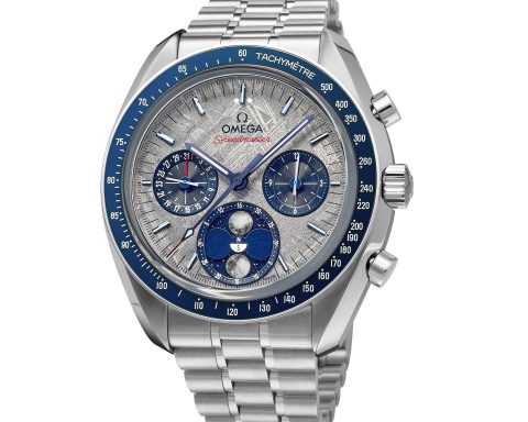 OMEGA Speedmaster Moonphase Meteorite double moon phase chronograph