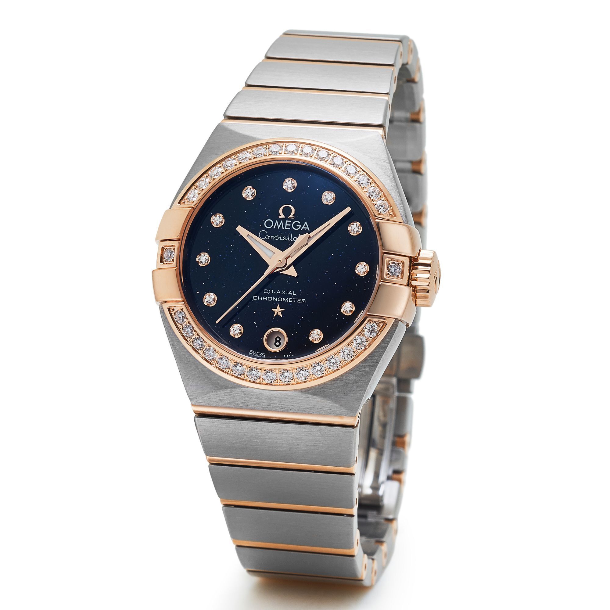 Omega Constellation Blue Starry Sky limited edition women's watch aventurine dial