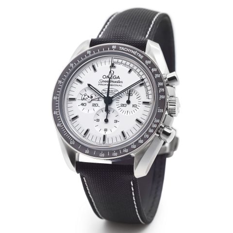Omega Speedmaster Apollo 13 Silver Snoopy moon landing watch