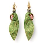Otto Jakob Tettix "Grasshopper" Gold Drop Earrings