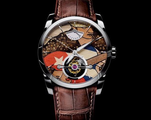Parmigiani Fleurier Tonda Mambo Wood Inlaid Tourbillon Watch