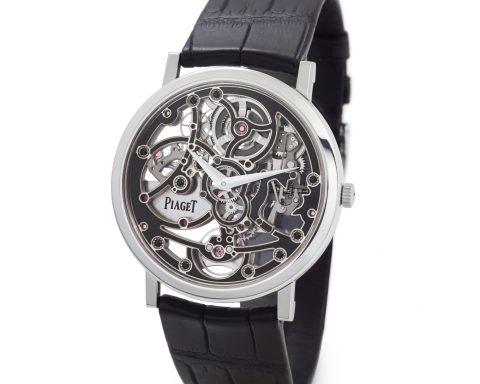 Piaget Altiplano skeleton enamel watch