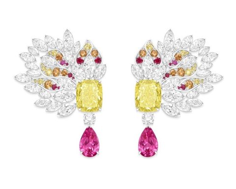 Piaget Extraordinary Light yellow diamond earrings