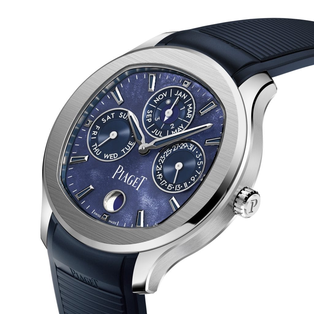 Piaget Polo series obsidian dial continuous schedule watch