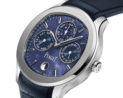 Piaget Polo series obsidian dial continuous schedule watch