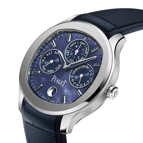 Piaget Polo series obsidian dial continuous schedule watch