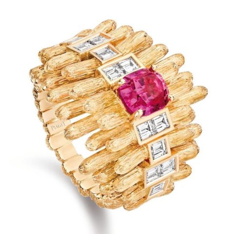 Piaget Sun Gleam Pink Spinel Ring