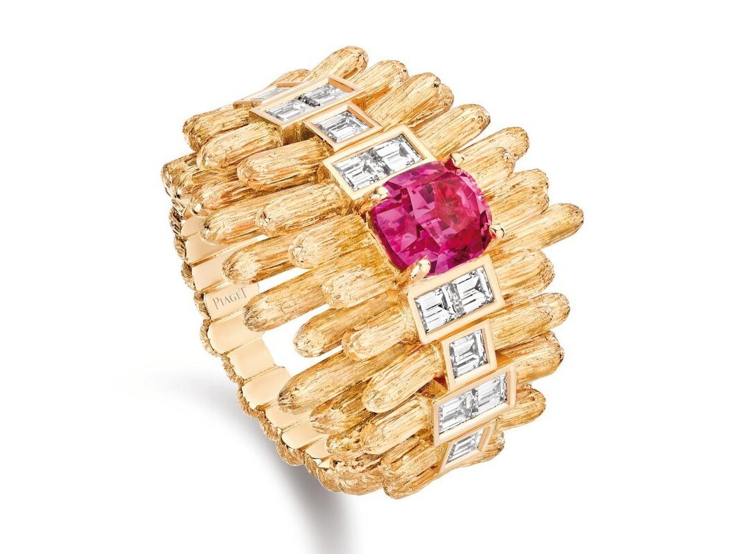 Piaget Sun Gleam Pink Spinel Ring