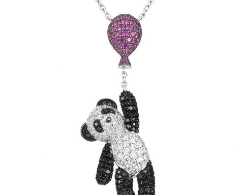 Qeelin Classical Bo Bo Giant Panda Pendant