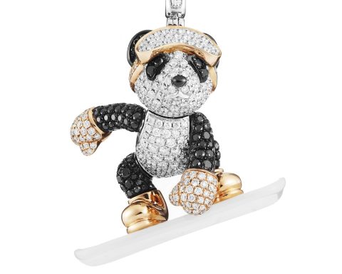 Qeelin Snowboard Bo Bo Pendant
