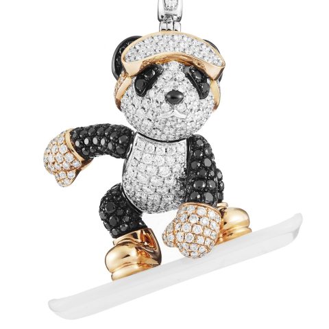 Qeelin Snowboard Bo Bo Pendant