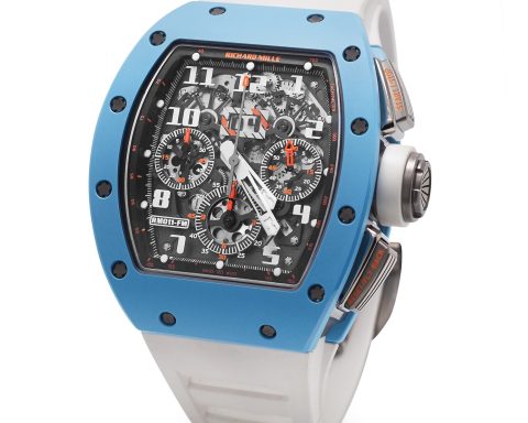RICHARD MILLE RM 011-FM blue ceramic case chronograph