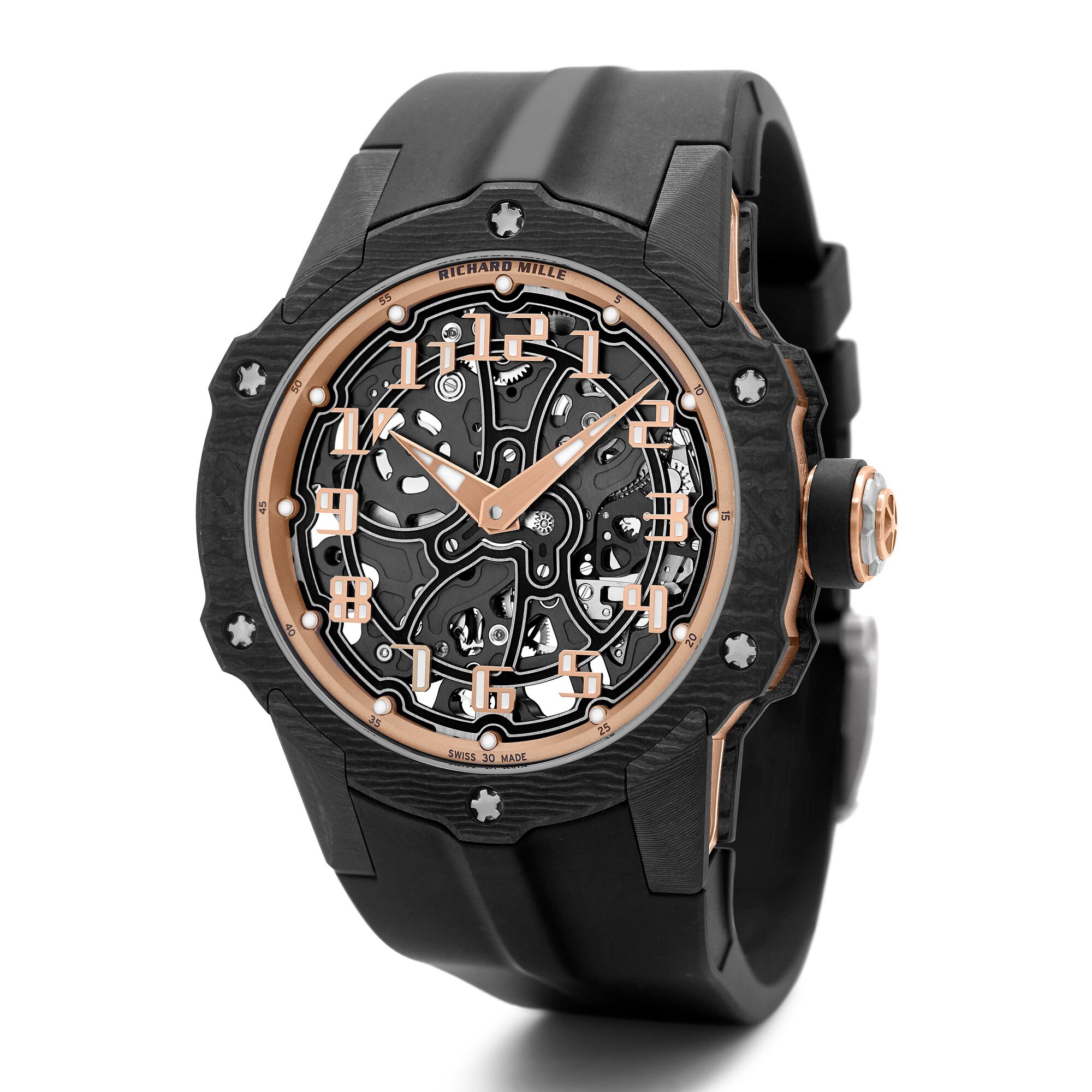 Richard Mille RM 33-02 automatic ultra-thin watch with carbon fiber case