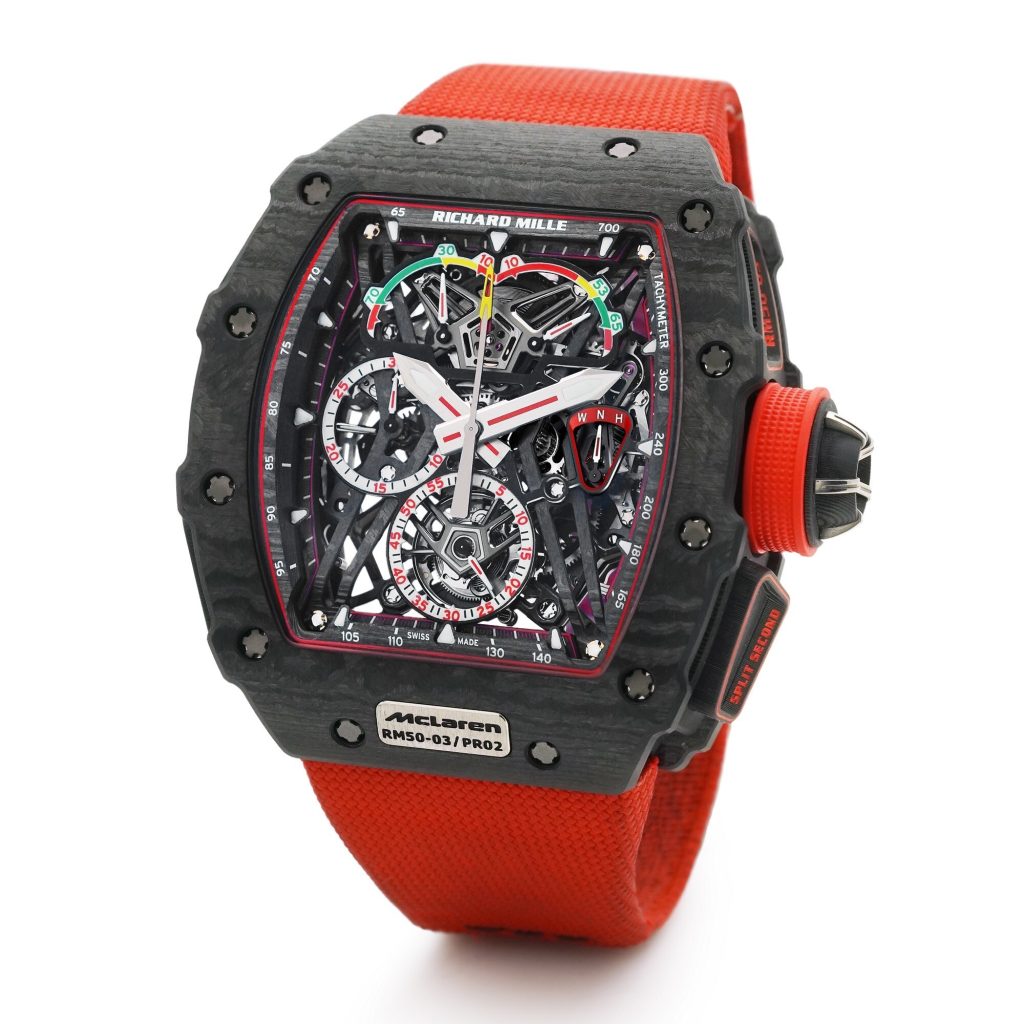 RICHARD MILLE RM 50-03 McLAREN F1 ultra-light split-seconds tourbillon chronograph