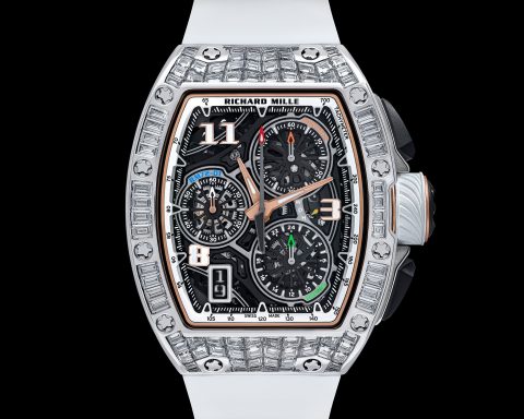 RICHARD MILLE RM 72-01 Lifestyle chronograph white gold inlaid model