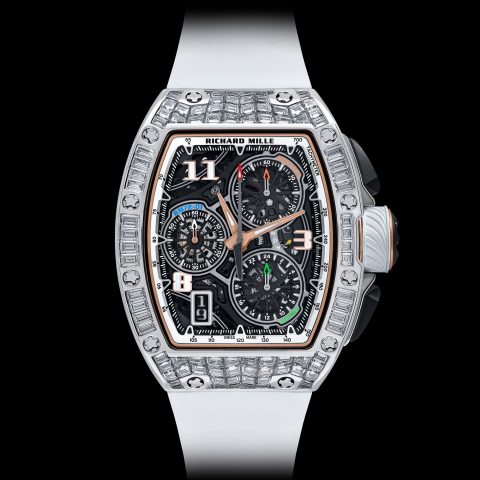 RICHARD MILLE RM 72-01 Lifestyle chronograph white gold inlaid model
