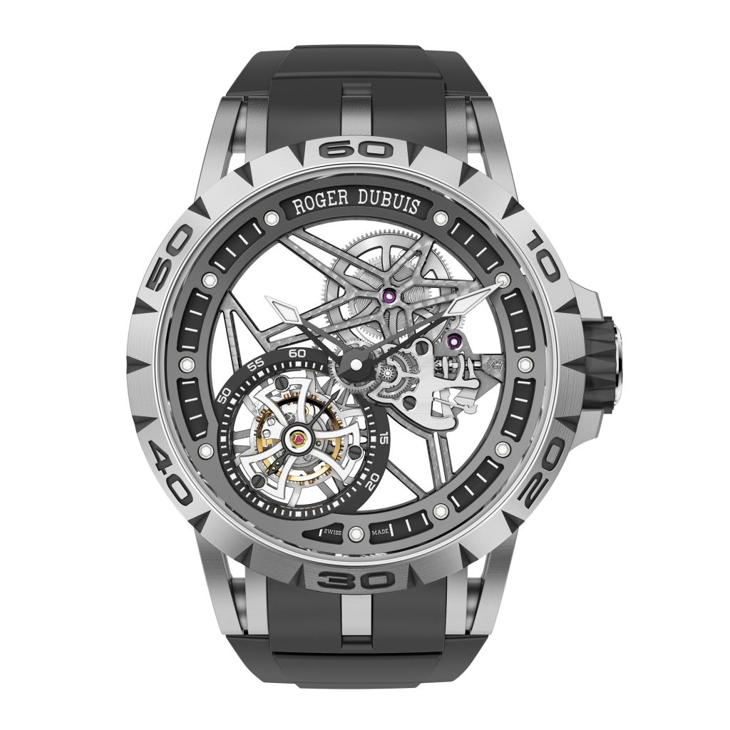 Roger Dolby Excalibur Spider Skeleton Flying Tourbillon Watch