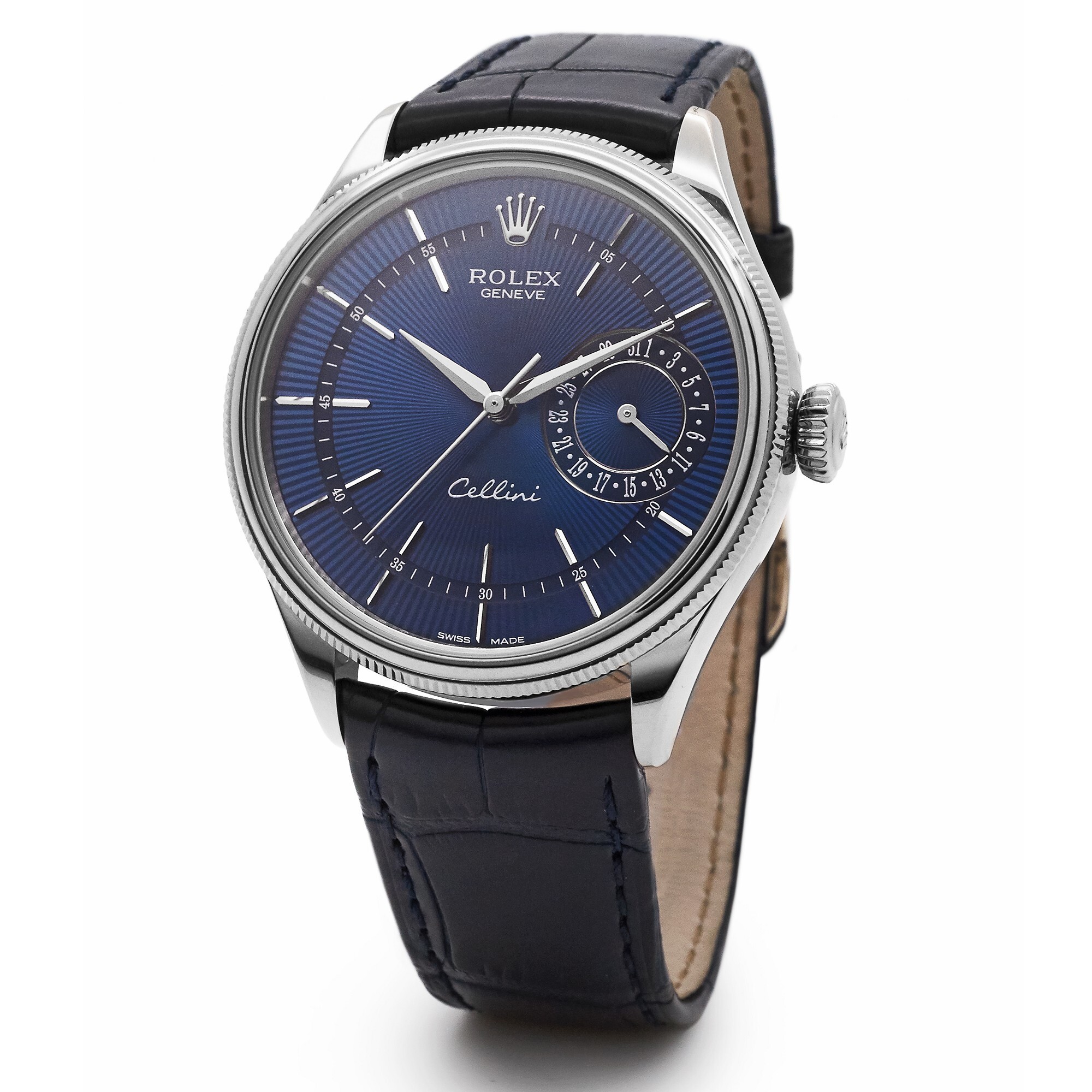 Rolex Cellini Date Blue Dial Watch
