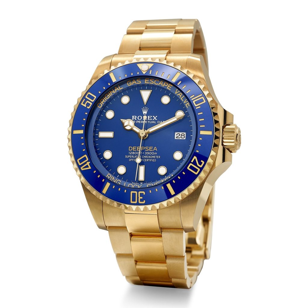 Rolex Deepsea gold case professional diving watch