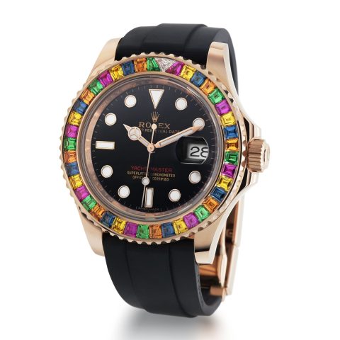 Rolex Rolex Yacht-Master 40mm colored gem-set bezel version watch